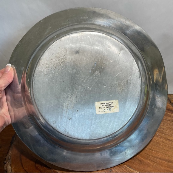 Betty Barrena silver seashell nautical 12 in. bowl - Picture 3 of 11